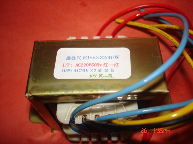 汕头鑫胜兴 全铜线多媒体有源40W220V转双20V0.9A,10V0.4A变压器