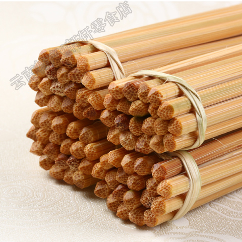 包邮云南傣族现剥竹筷子手工40双竹筷无漆家用厨房筷子天然环保